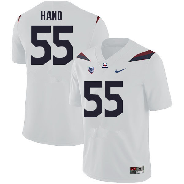 Men #55 JT Hand Arizona Wildcats College Football Jerseys Sale-White - Click Image to Close